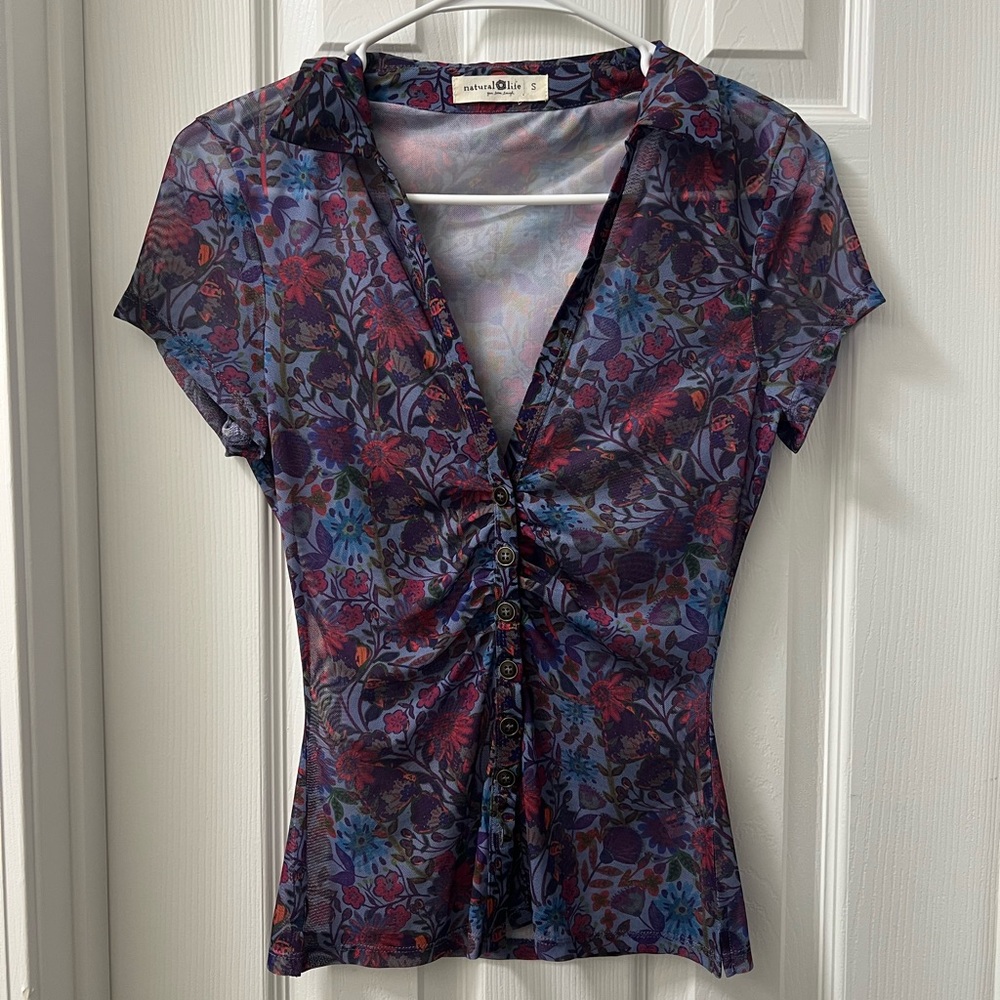 NATURAL LIFE Multicolor Floral Blouse
